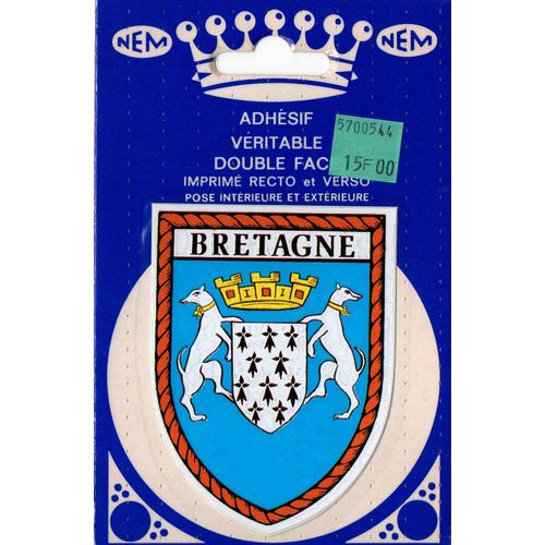 Blason Autocollant Bretagne (Double Face)