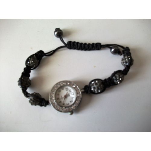 Bracelet Montre Shamballa Grises