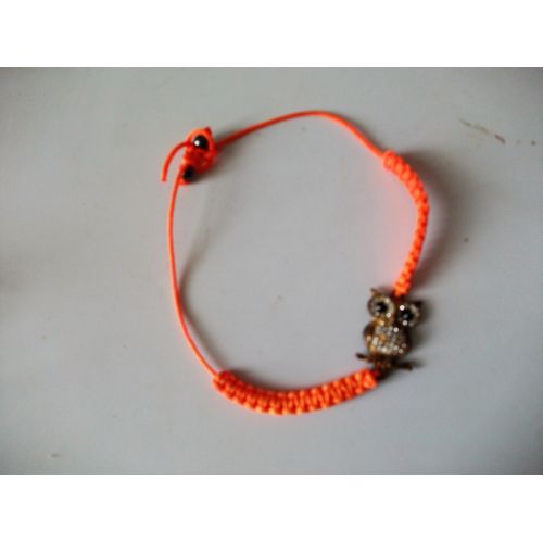 Bracelet Shamballa Avec Un Hiboux