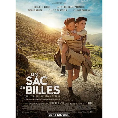 Un Sac De Billes - Véritable Affiche De Cinéma Pliée - Format 120x160 Cm - De C. Duguay Avec Dorian Le Clech, Batyste Fleurial, P. Bruel, E. Zylberstein, B. Campan, Kev Adams, Christian Clavier - 2017