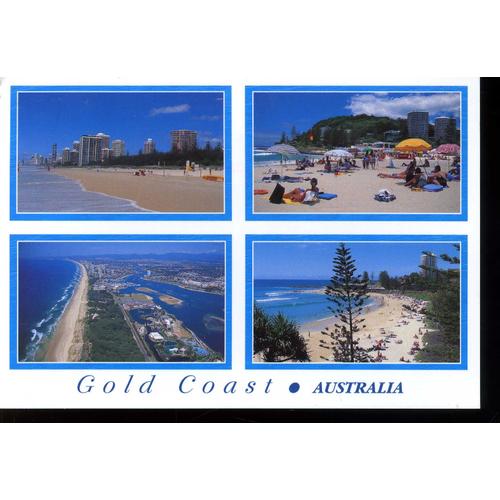 Carte Postale D' Australie  -  Gold Coast, 4 Vues