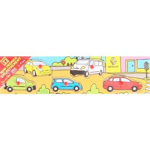 Puzzle Bouton Les Voitures 5 Pièces - Vilac - Puzzle En Bois A Encastrer