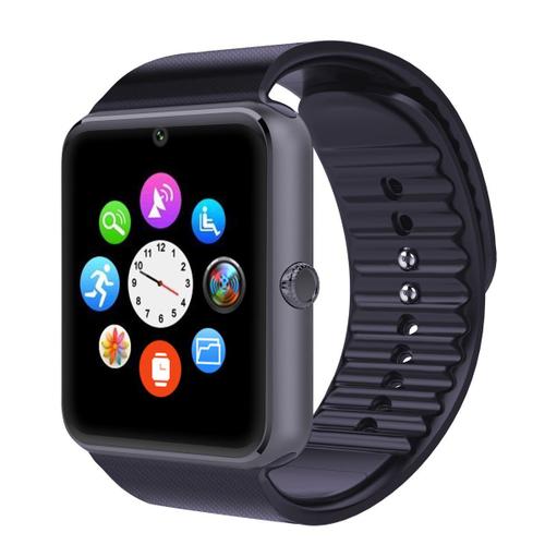 Gt08 Bluetooth Smartwatches Téléphones Portables Avec Carte Sim Gsm Gprs Pour Android Samsung Htc Noir