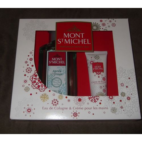 Mont St Michel Coffret Eau De Cologne Apres L'orage + Creme Pour Les Mains Assortie 50 Ml 