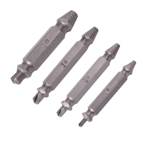 4 Pcs Double Side Endommagé Vis Extracteur De Boulon Remover Bi443