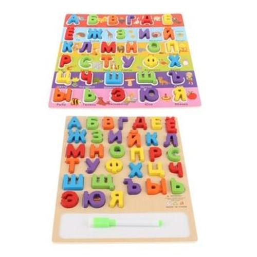 2x Puzzle Mots Alphabet Russe Montessori Gm10677