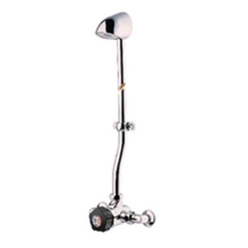 Presto-Mitigeur ALPA pomme de douche fixe avec boutons noir et raccords 35813 - OD
