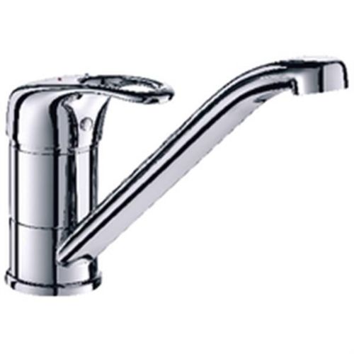 Delabie-Mitigeur d évier bec fondu orientable 160 200. manette ajourée flexible PEX Réf 2210