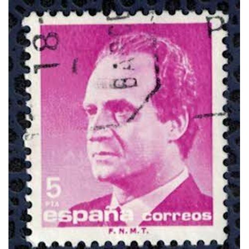 Espagne 1985 Oblitéré Rond Used King 5 Pesetas Roi Juan Carlos I Lilas Su