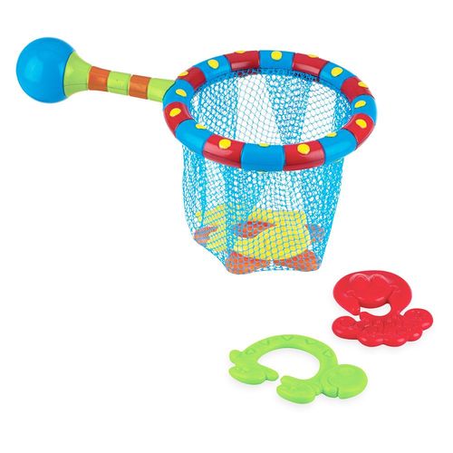 Nuby Jouet De Bain Petit Panier + 4 Anneaux