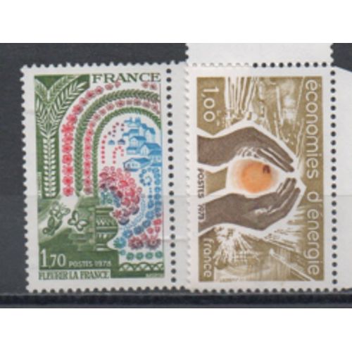 France 1978: Lot De 2 Timbres N°  2006 Et 2007 Sur Des Causes Nationales.