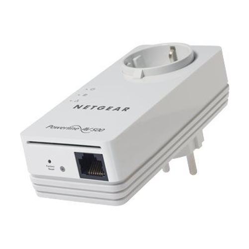 NETGEAR Powerline XAVB5401 - Pont - GigE, HomePlug AV (HPAV), IEEE 1901 - Branchement mural (pack de 2)