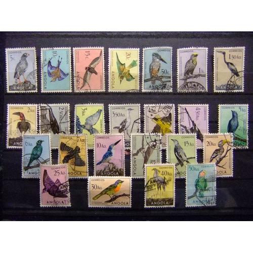 Angola 1951 Oiseaux Pajaros Yvert Nº 328 / 351 º Fu