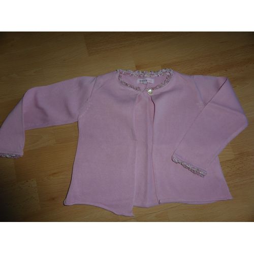 Gilet Du Pareil Au Même Coton 24 Mois Rose