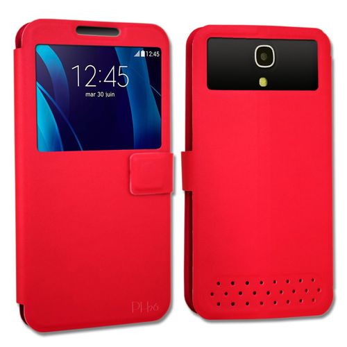Samsung Galaxy A5 (2016) Etui Housse Coque Folio Rouge By Ph26®