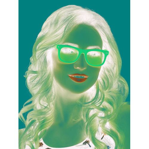 Lunettes Jaune Fluo 50's Adulte Taille Unique