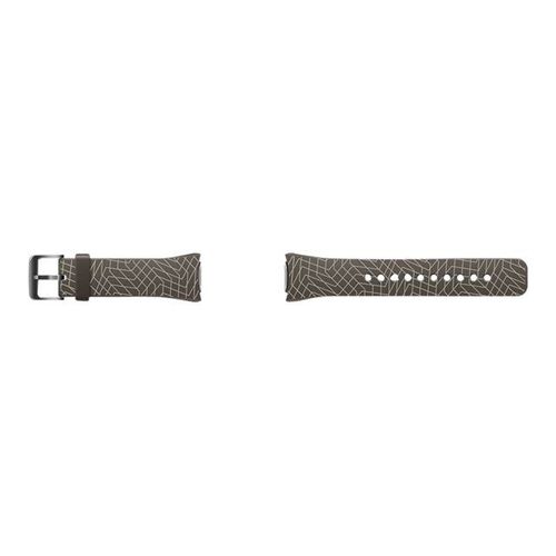 Samsung Et-Srr72m - Mendini Design Edition - Brassard Pour Montre Intelligente - Marron Foncé - Pour Samsung Gear S2
