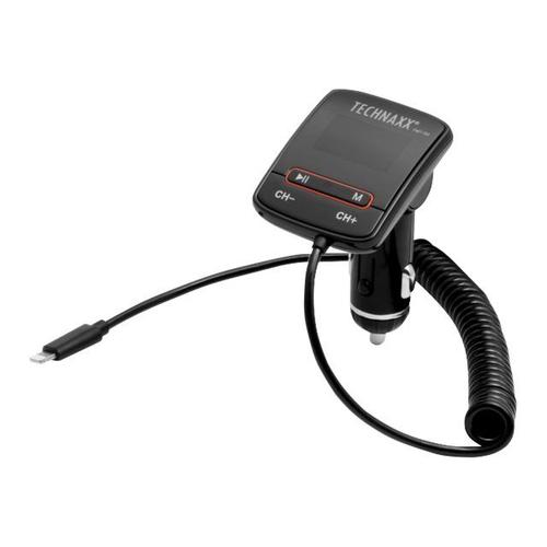 Technaxx - Émetteur FM / adaptateur d'alimentation pour téléphone portable, lecteur numérique, tablette