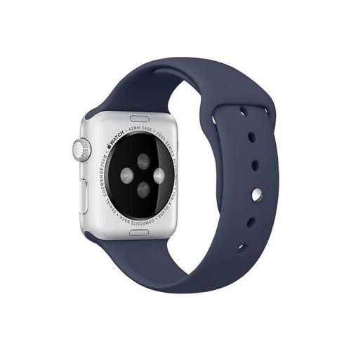 Apple 42mm Sport Band - Bracelet De Montre Pour Montre Intelligente - Bleu Nuit - Pour Watch (42 Mm, 44 Mm, 45 Mm, 49 Mm)