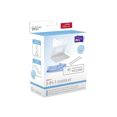 Speedlink 5-In-1 Starter Kit - Kit D'accessoires Pour Console De Jeu - Blanc - Pour Nintendo Wii U