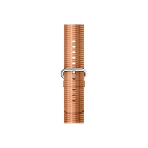 Apple 42mm Woven Nylon Band - Bracelet De Montre Pour Montre Intelligente - 145 - 215 Mm - Or/Rouge - Pour Watch (42 Mm, 44 Mm, 45 Mm, 49 Mm)