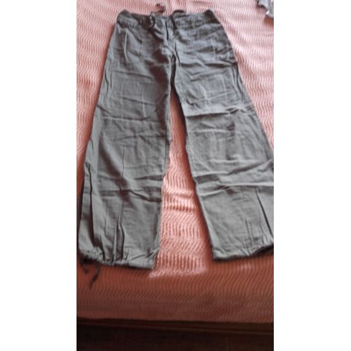 Pantalon La Redoute Redoute Création Lin 40 Kaki