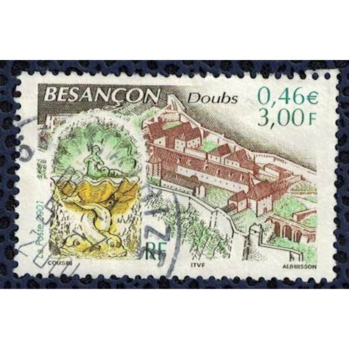 Timbre Oblitéré Used Stamp Besançon Doubs France 2001 0,46eur 3,00f Y&t 3387