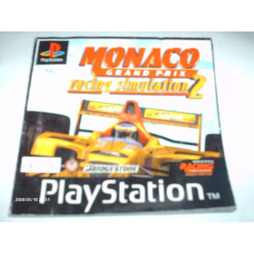 Sony Playstation - Monaco Grand Prix 2 - Livret Mode D'emploi
