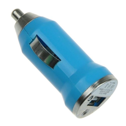 Chargeur Usb Allume Cigare Auto 1a Iphone Samsung Sony Nokia Lg Htc Gps Mp3, Couleur: Turquoise