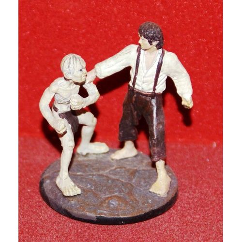 Figurine Le Seigneur Des Anneaux N 61 Frodon Et Gollum Montagne Du Destin Avec Son Fascicule