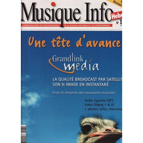 Musique Info Hebdo / 11-05-2001 N°167 : Nicole Kidman (1p Pub) - Rem / R.E.M. (1/2p)