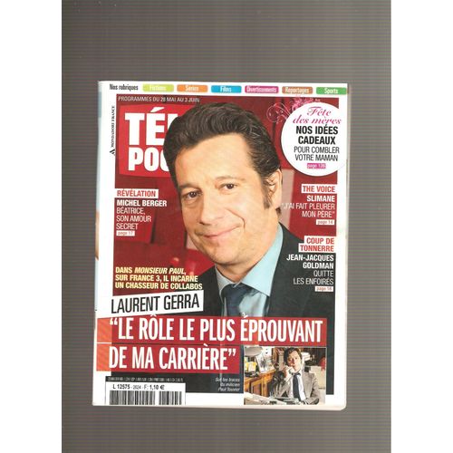 Télé Poche 2624 Laurent Gerra Michel Berger Slimane Jean Jacques Goldman