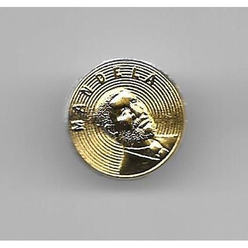 Pins  Neuf Nelson Mandela Doré 