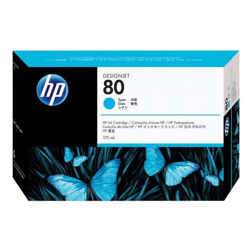 HP 80 - Cartouche d'impression - 1 x cyan 175 ml