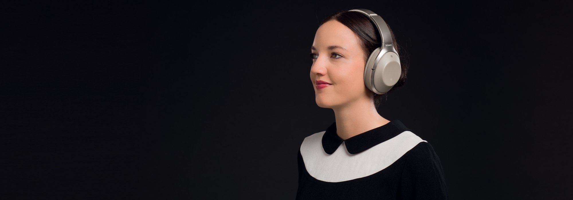 Sony MDR-1000X - couteurs - pleine taille - Bluetooth - sans fil - NFC* - Suppresseur de bruit actif - beige_image_3|Rakuten