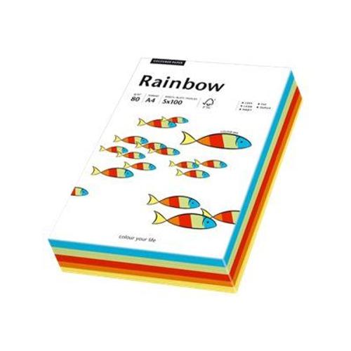 Papyrus Rainbow mixed intensive - Papier ordinaire - multicolore - A4 (210 x 297 mm) - 80 g/m² - 100 feuille(s)