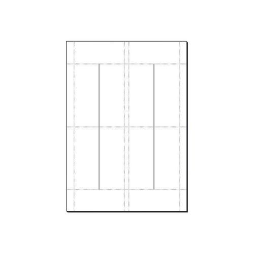Sigel DP046 - Cartes d'invitation - Ultra blanc - 95 x 42 mm - 185 g/m² - 80 unités ( 20 feuille(s) x 4 )