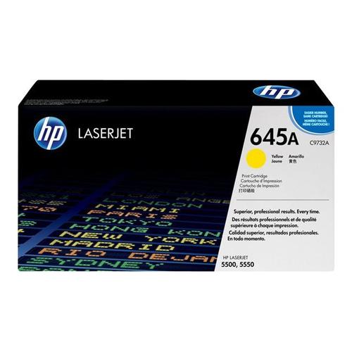 HP 645A - Jaune - originale - LaserJet - cartouche de toner (C9732A) - pour Color LaserJet 5500, 5550