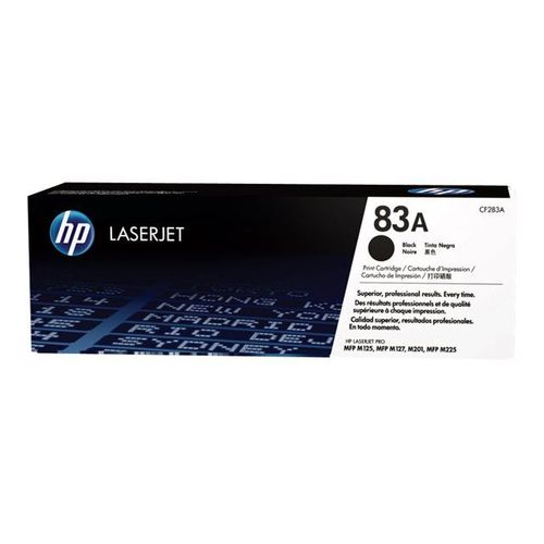 HP 83A - Noir - originale - LaserJet - cartouche de toner (CF283A) - pour LaserJet Pro M201, MFP M125, MFP M127, MFP M225