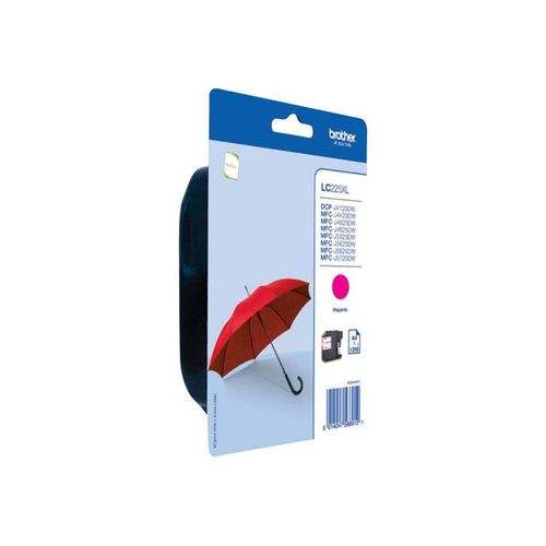 Brother LC225XLMBP - À rendement élevé - magenta - original - blister - cartouche d'encre - pour Brother DCP-J4120, MFC-J4420, J4620, J5320, J5620, J5625, J5720; Business Smart MFC-J4420