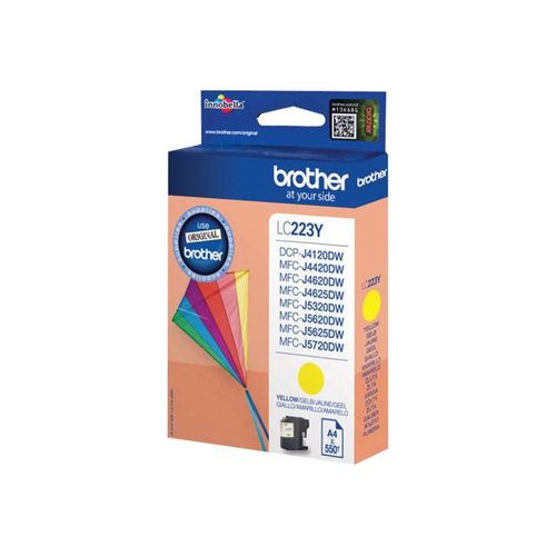 Brother LC223Y - Jaune - originale - cartouche d'encre - pour Brother DCP-J4120, J562, MFC-J4420, J4620, J4625, J480, J5320, J5625, J5720, J680, J880