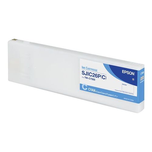 Epson SJIC26P(C) - 294.3 ml - cyan - originale - cartouche de toner - pour ColorWorks TM-C7500