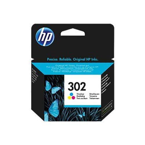 HP 302 - Tricolore à base de colorant - originale - cartouche d'encre - pour Deskjet 1010, 11XX, 21XX, 36XX Envy 45XX Officejet 38XX, 46XX