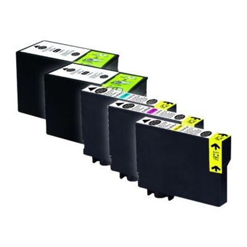 UPrint E-27XL - Pack de 5 - noir, jaune, cyan, magenta - cartouche d'encre (équivalent à : Epson T2716 ) - pour Epson WorkForce WF-3620DWF Stickers, WF-3640DTWF, WF-7110DTW, WF-7610DWF...