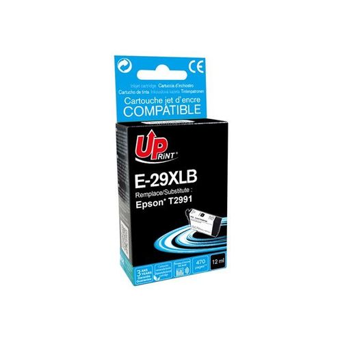 UPrint E-29XLB - 12 ml - XL - noir - boîte - remanufacturé - cartouche d'encre (équivalent à : Epson 29XL, Epson T2991 ) - pour Epson Expression Home XP-235, 245, 247, 332, 335, 342, 345, 432...