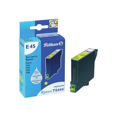 Pelikan E45 - 13 ml - jaune - cartouche d'encre (équivalent à : Epson T0444 ) - pour Epson Stylus C64, C66, C84, C84N, C84wifi, C86, CX3600, CX3650, CX6400, CX6600