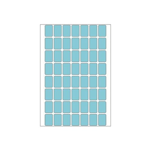 HERMA - Étiquettes en papier autocollantes - bleu - 12 x 18 mm 1792 étiquette(s) ( 32 feuille(s) x 56 )