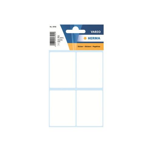 HERMA - Étiquettes multi-emploi - blanc - 40 x 55 mm 28 étiquette(s) ( 7 feuille(s) x 4 )