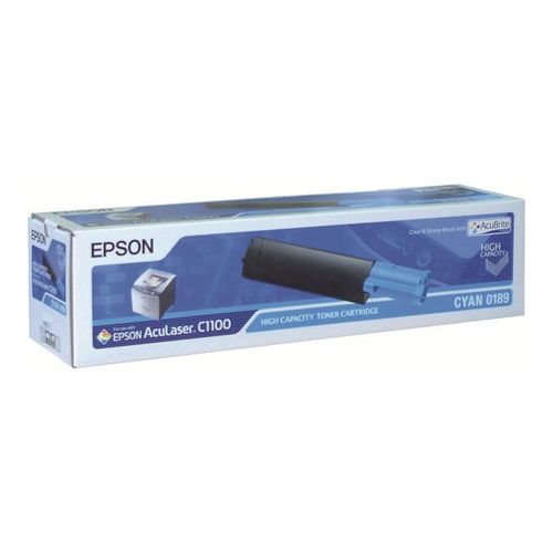 Epson 0189 - Haute capacité - cyan - originale - cartouche de toner - pour AcuLaser C1100, CX11