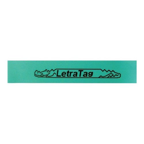 DYMO LetraTAG - Ruban plastique - vert - Rouleau (1,2 cm x 4 m) 1 rouleau(x) - pour LetraTag LT-100H, LT-100T, QX50, XR